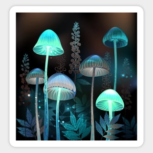 Night Toadstools Sticker